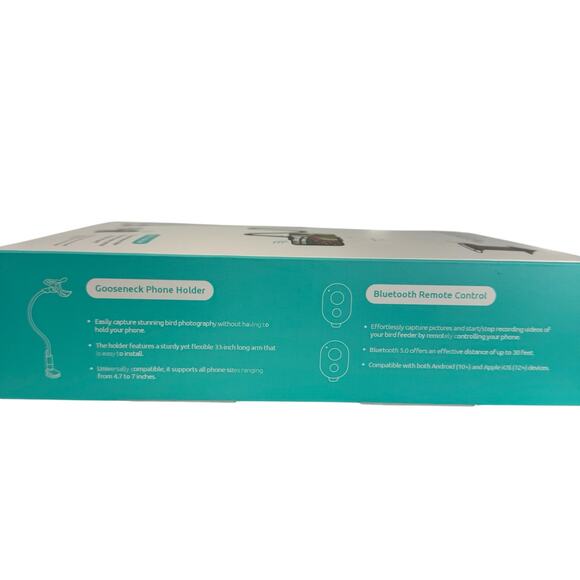 Birdfy Gooseneck Phone Holder Photo Shoot Filming Stand 33 in Wireless Remote - Picture 5 of 6